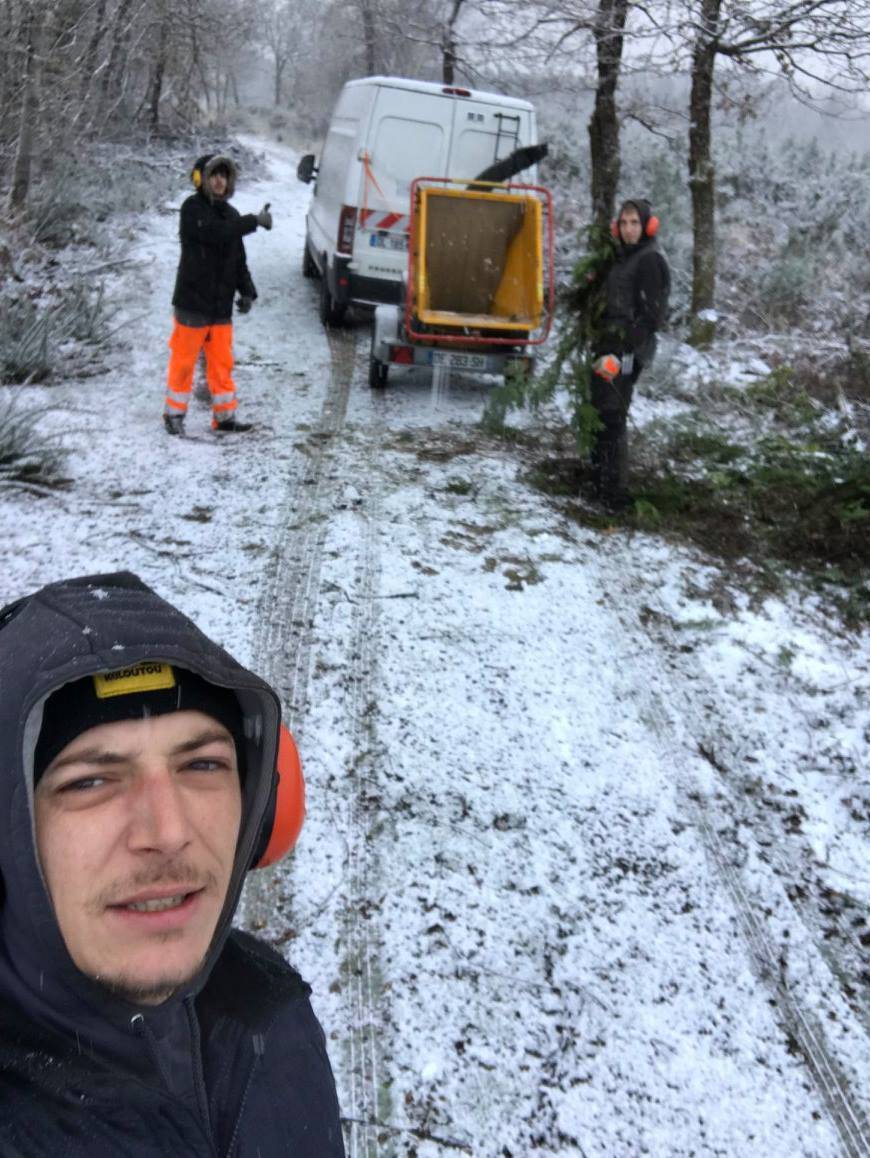 vacuation des déchets végétaux à Sore par LB Elagage